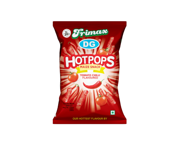 Frima Hotpops – Tomato Chilli Maize Snack (Rs. 20)